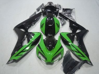 2006-2007 Honda CBR1000RR Motorcycle Fairing - Green Glossy Black Canada