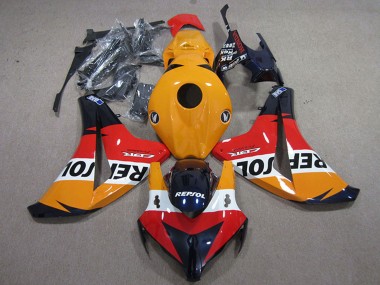 2008-2011 Honda CBR1000RR Motorcycle Fairings Kits - Orange White Red Glossy Black Repsol Canada