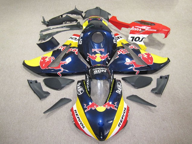 2008-2011 Honda CBR1000RR Motorcycle Fairings - Dark Blue Yellow Red Repsol Red Bull Canada