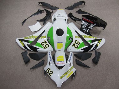 2008-2011 Honda CBR1000RR Motorcycle Fairings - White Green Yellow Glossy Black Hannspree 52 Canada