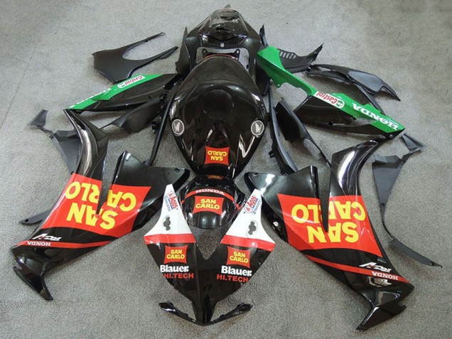 2012-2016 Honda CBR1000RR Motorcycle Fairings - Red Green Yellow Glossy Black San Carlo Canada