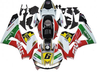 2012-2016 Honda CBR1000RR Motorcycle Fairings - White Red Yellow Green Linear Viar 6 Canada