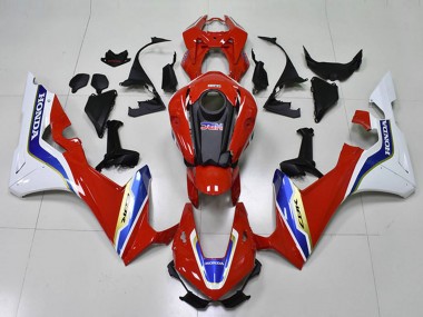 2017-2024 Honda CBR1000RR Motorcycle Fairing - White Red Blue HRC Canada