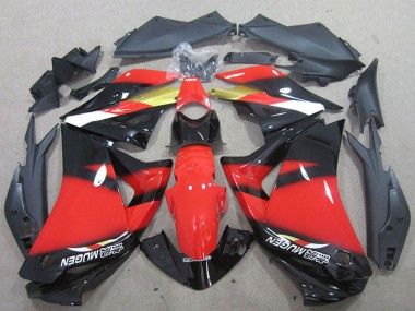 2011-2016 Honda CBR125R Motorcycle Fairings - Red Gold Glossy Black Canada