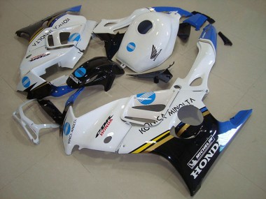 1995-1996 Honda CBR600 F3 Motorcycle Fairings - White Blue Glossy Black Konica Minolta Canada