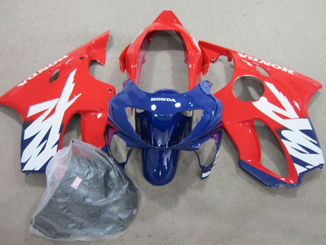 1999-2000 Honda CBR600 F4 Motorcycle Fairings - Red Dark Blue Canada