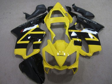 2001-2003 Honda CBR600 F4i Motorcycle Fairing Kits - Yellow Glossy Black Canada