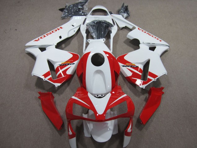 2003-2004 Honda CBR600RR Motorcycle Fairings - White Red Canada