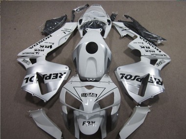 2005-2006 Honda CBR600RR Motorcycle Fairings - White Black Repsol Canada