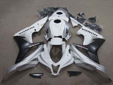 2007-2008 Honda CBR600RR Bike Fairings - White Matte Black Canada