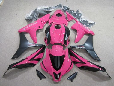 2007-2008 Honda CBR600RR Motorcycle Fairing Kits - Pink Matte Black Canada