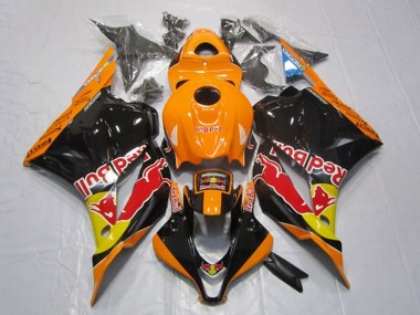 2009-2012 Honda CBR600RR Motorcycle Fairings - Orange Yellow Glossy Black Red Bull Canada