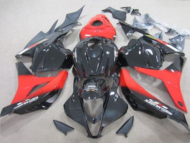2009-2012 Honda CBR600RR Bike Fairings - Red Glossy Black Canada