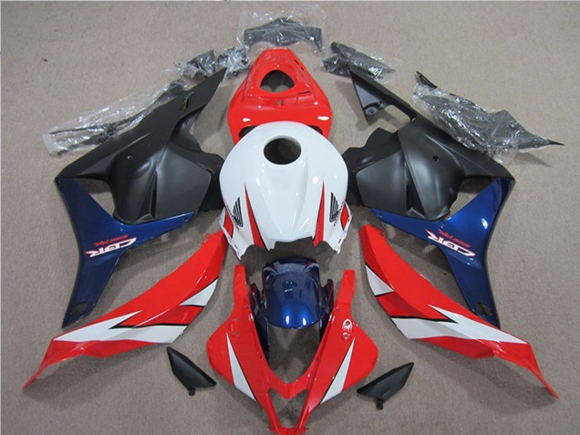 2009-2012 Honda CBR600RR Motorcycle Fairing - White Red Blue Matte Black Canada