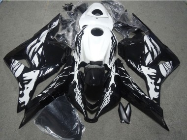 2009-2012 Honda CBR600RR Bike Fairings - White Glossy Black Canada