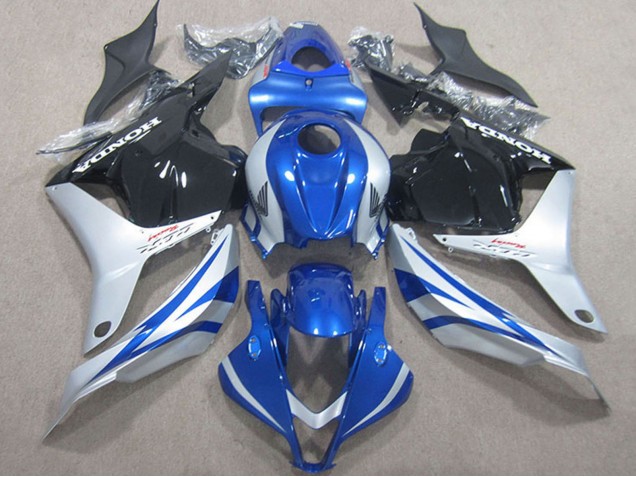2009-2012 Honda CBR600RR Motorcycle Fairings - Silver Blue Glossy Black Canada