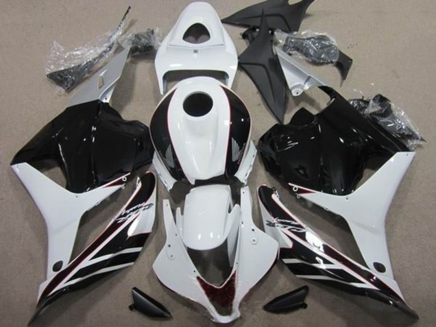 2009-2012 Honda CBR600RR Motorcycle Fairing Kits - White Glossy Black Canada