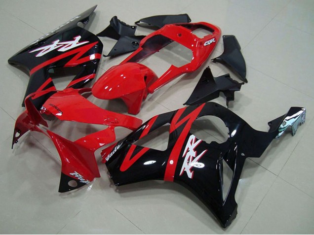 2002-2003 Honda CBR900RR 954 Motorcycle Fairing - Red Glossy Black Stripe Canada