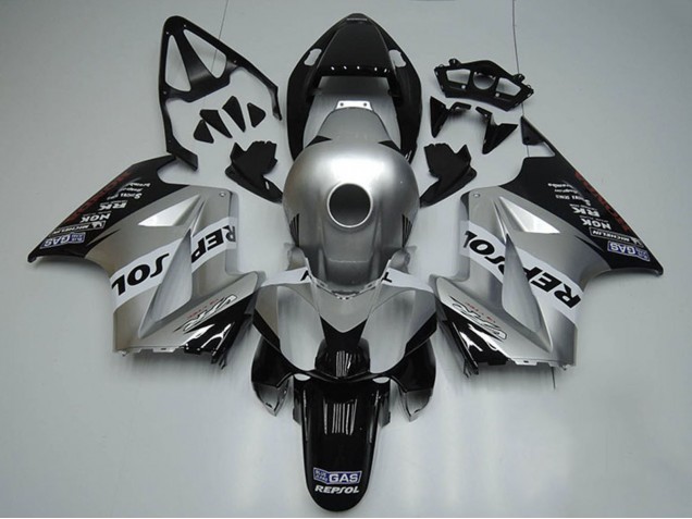 2002-2013 Honda VFR 800 Motorcycle Fairings - Silver White Glossy Black Repsol Canada