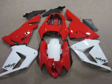 2004-2005 Kawasaki ZX10R Motorcycle Fairings - Red White Ninja Canada
