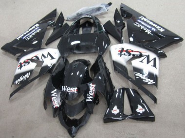2004-2005 Kawasaki ZX10R Motorcycle Fairings - Black West Ninja Canada