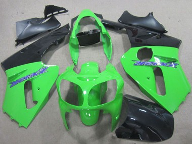 2000-2001 Kawasaki ZX12R Motorcycle Fairings - Green Matte Black Blue Canada