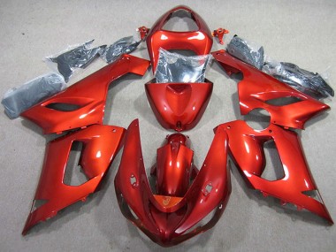 2005-2006 Kawasaki ZX6R Motorcycle Fairing - Red Canada