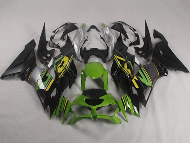 2019-2022 Kawasaki ZX6R Motorcycle Fairings - Green Yellow Silver Matte Black Canada