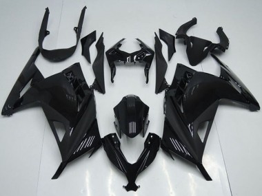 2013-2018 Kawasaki ZX300R Motorcycle Fairings - Glossy Black Canada