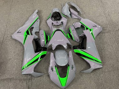 2017-2024 Honda CBR1000RR Motorcycle Fairings - Nardo Grey with Green Stripe Canada