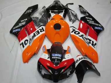 2004-2005 Honda CBR1000RR Motorcycle Fairings Kit - Orange White Red Glossy Black Repsol Canada
