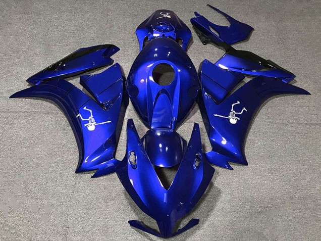 2012-2016 Honda CBR1000RR Motorcycle Fairing - Blue Glossy Black Canada