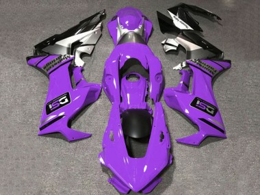 2017-2024 Honda CBR1000RR Motorcycle Fairings - Purple White Silver Glossy Black DSI Canada