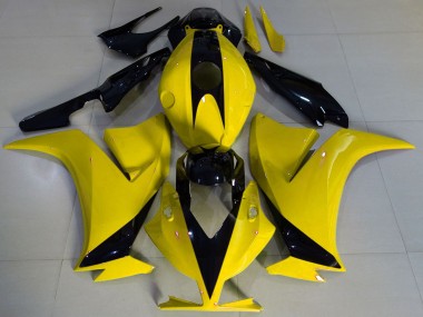 2012-2016 Honda CBR1000RR Motorcycle Fairings - Yellow Glossy Black Canada