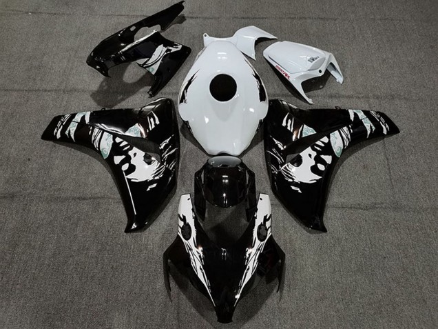 2008-2011 Honda CBR1000RR Motorcycle Fairings - White Glossy Black Le Mis New Canada
