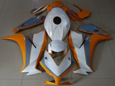2012-2016 Honda CBR1000RR Motorcycle Fairings - White Orange Grey Canada