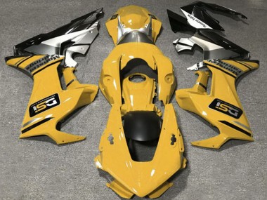2017-2024 Honda CBR1000RR Motorcycle Fairings - Mustard Yellow White Silver Glossy Black DSI Canada