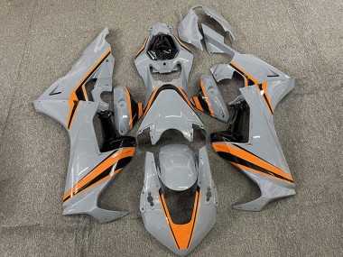 2017-2024 Honda CBR1000RR Motorcycle Fairings - Nardo Grey with Orange Stripe Canada