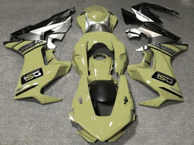 2017-2024 Honda CBR1000RR Motorcycle Fairings - Olive White Silver Glossy Black DSI Canada