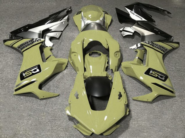 2017-2024 Honda CBR1000RR Motorcycle Fairings - Olive White Silver Glossy Black DSI Canada