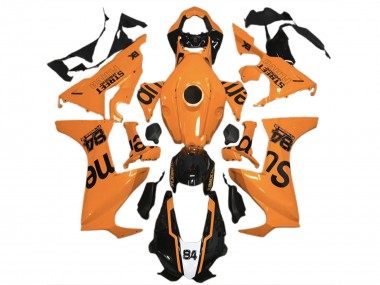 2017-2024 Honda CBR1000RR Motorcycle Fairings - Orange Glossy Black Street Flava Canada