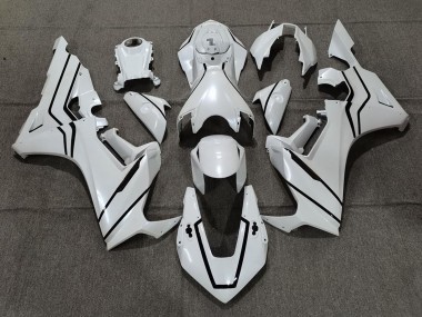 2017-2024 Honda CBR1000RR Motorcycle Fairings - Pearl White Black Lining Canada