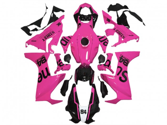 2017-2023 Honda CBR1000RR Motorcycle Fairings - Pink Glossy Black Street Flava Canada