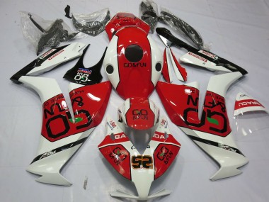 2012-2016 Honda CBR1000RR Motorcycle Fairings - White Red Go&Fun Canada