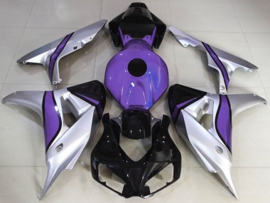 2006-2007 Honda CBR1000RR Motorcycle Fairings - Silver Purple Glossy Black Canada