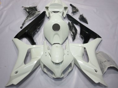 2006-2007 Honda CBR1000RR Motorcycle Fairings - White Glossy Black Canada