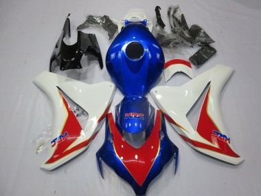 2008-2011 Honda CBR1000RR Motorcycle Fairings - White Blue Red HRC Canada