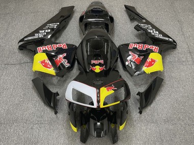 2005-2006 Honda CBR600RR Motorcycle Fairings - Black Yellow White Red Bull Canada