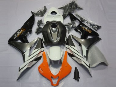 2007-2008 Honda CBR600RR Motorcycle Fairings - White Grey Glossy Black Canada