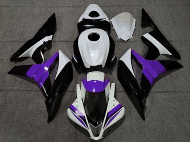 2007-2008 Honda CBR600RR Motorcycle Fairings - White Purple Glossy Black Canada